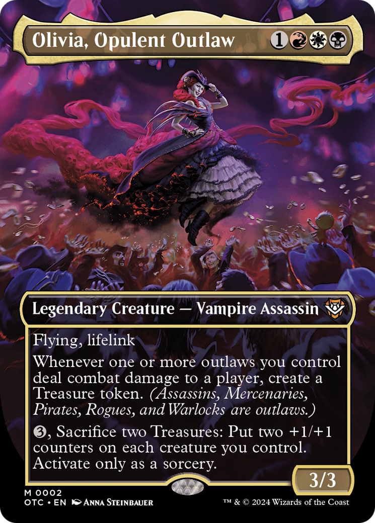 Olivia, Opulent Outlaw (OTC-002) - Outlaws of Thunder Junction Commander (Borderless) - Poke-Collect