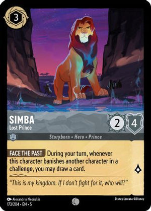 Simba - Lost Prince (173/204) - Shimmering Skies Cold Foil