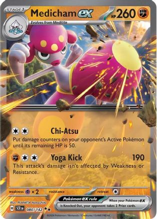 Medicham ex - 080/142 80 - SV07 Stellar Crown Holofoil - Poke-Collect