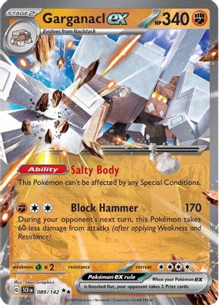 Garganacl ex 89 - SV07 Stellar Crown Holofoil - Poke-Collect