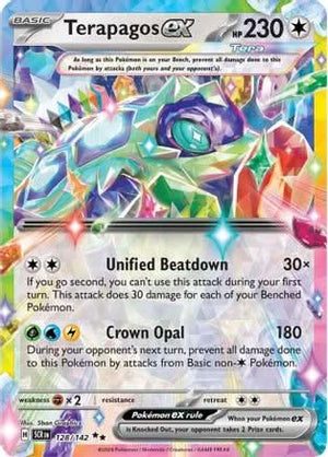 Terapagos ex 128 - SV07 Stellar Crown Holofoil