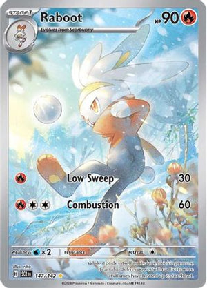 Raboot - 147/142 147 - SV07 Stellar Crown Holofoil - Poke-Collect