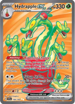 Hydrapple ex - 156/142 156 - SV07 Stellar Crown Holofoil - Poke-Collect
