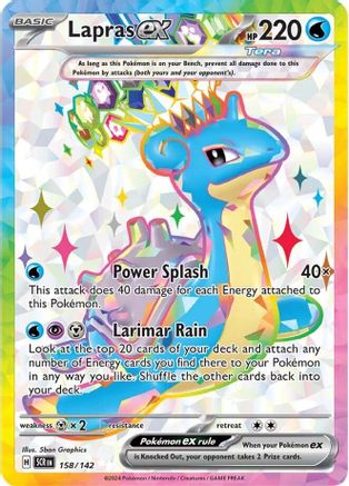 Lapras ex - 158/142 158 - SV07 Stellar Crown Holofoil - Poke-Collect