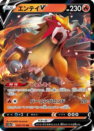 Entei V - 019/172 - S12a VSTAR Universe Holofoil - Poke-Collect