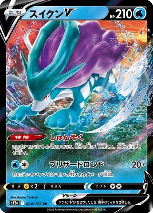 Suicune V - 024/172 - S12a VSTAR Universe Holofoil - Poke-Collect