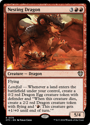 Nesting Dragon (OTC-176) - Outlaws of Thunder Junction Commander - Poke-Collect