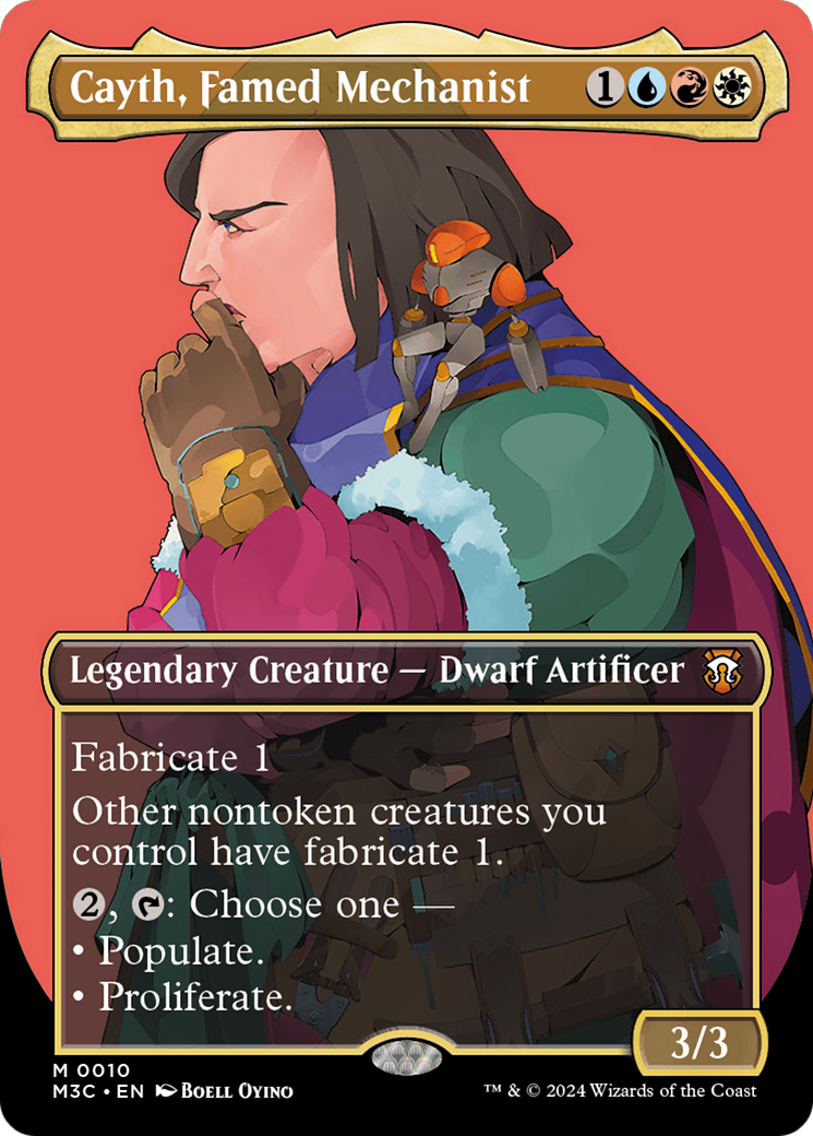 Cayth, Famed Mechanist (Borderless) (M3C-010) - Modern Horizons 3 Commander (Borderless) - Poke-Collect