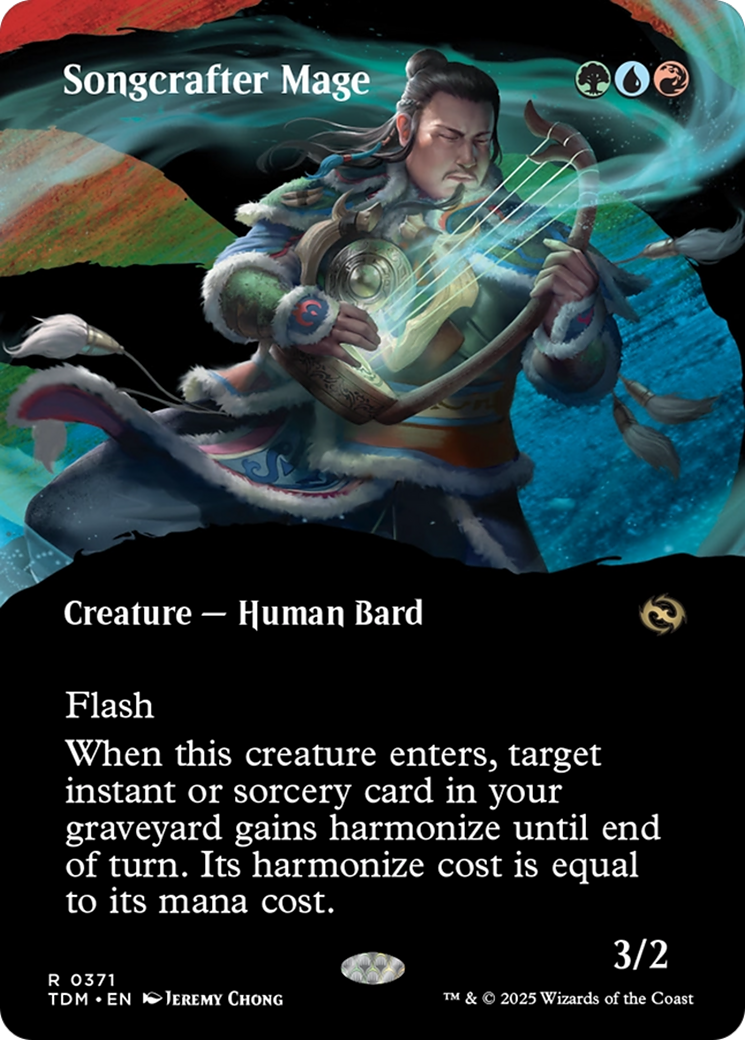 Songcrafter Mage (TDM-371) - Tarkir: Dragonstorm: (Showcase) (Borderless) - Poke-Collect