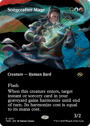 Songcrafter Mage (TDM-371) - Tarkir: Dragonstorm: (Showcase) (Borderless) - Poke-Collect