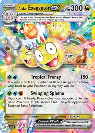 Alolan Exeggutor ex - 133/191 133 - SV08 Surging Sparks Holofoil - Poke-Collect