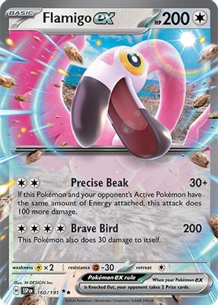 Flamigo ex 160 - SV08 Surging Sparks Holofoil - Poke-Collect