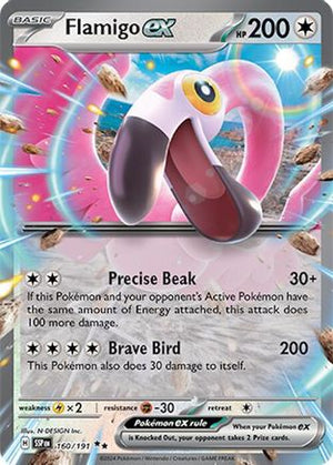 Flamigo ex 160 - SV08 Surging Sparks Holofoil - Poke-Collect