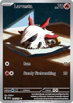 Larvesta - 196/191 196 - SV08 Surging Sparks Holofoil - Poke-Collect