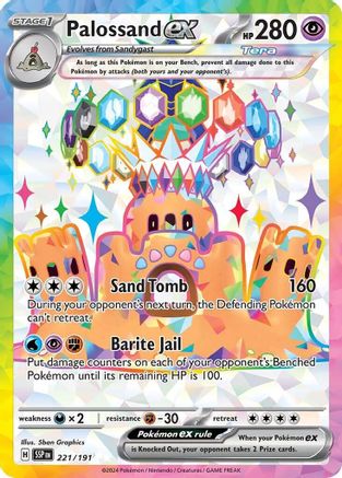Palossand ex - 221/191 221 - SV08 Surging Sparks Holofoil - Poke-Collect