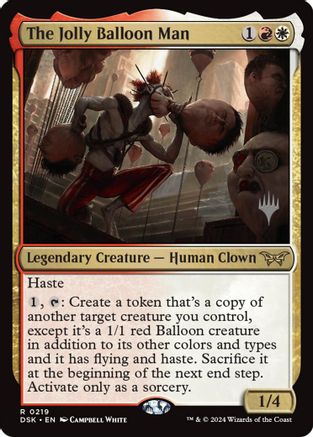 The Jolly Balloon Man (PPDSK-219) - Promo Pack: Duskmourn: House of Horror Foil - Poke-Collect