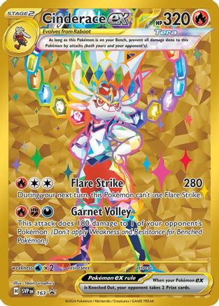 Cinderace ex - 163 163 - SV Scarlet & Violet Promo Cards Holofoil - Poke-Collect