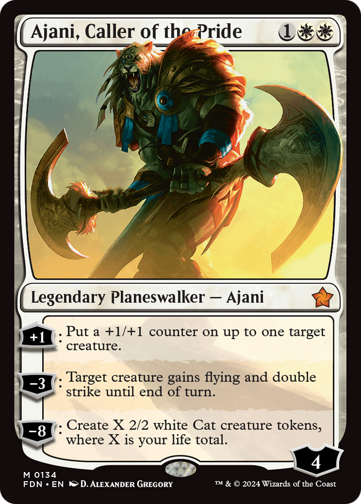 Ajani, Caller of the Pride (FDN-134) - Foundations - Poke-Collect
