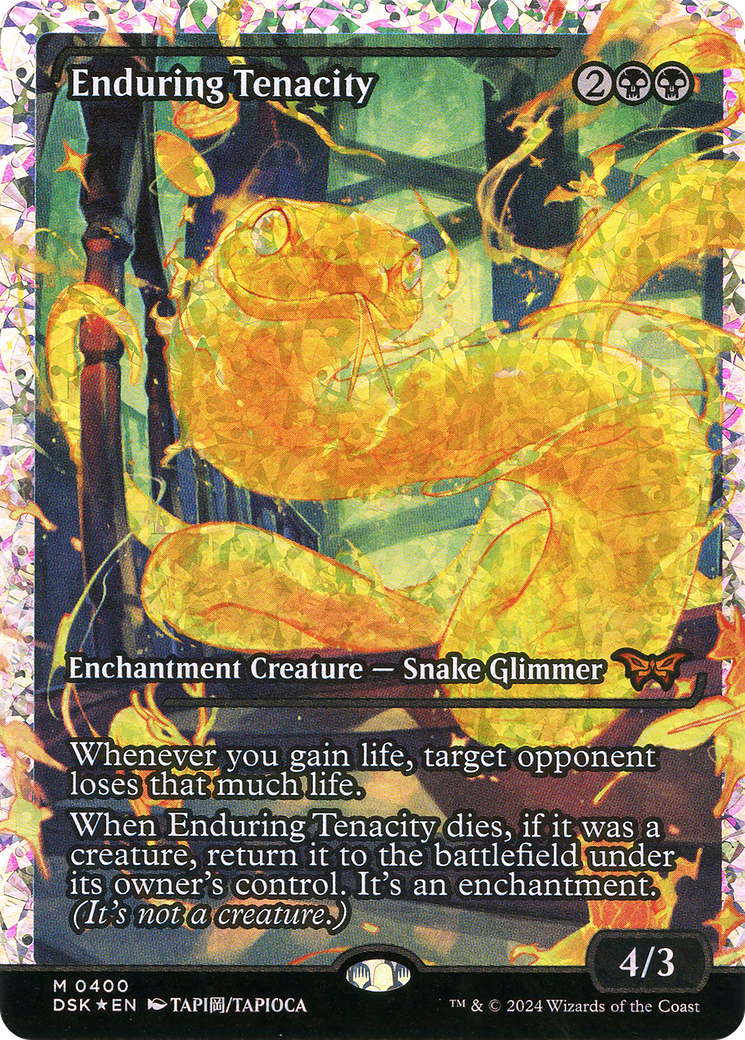 Enduring Tenacity (DSK-400) - Duskmourn: House of Horror: (Showcase) Foil - Poke-Collect