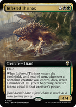 Infested Thrinax (M3C-074) - Modern Horizons 3 Commander: (Extended Art) - Poke-Collect