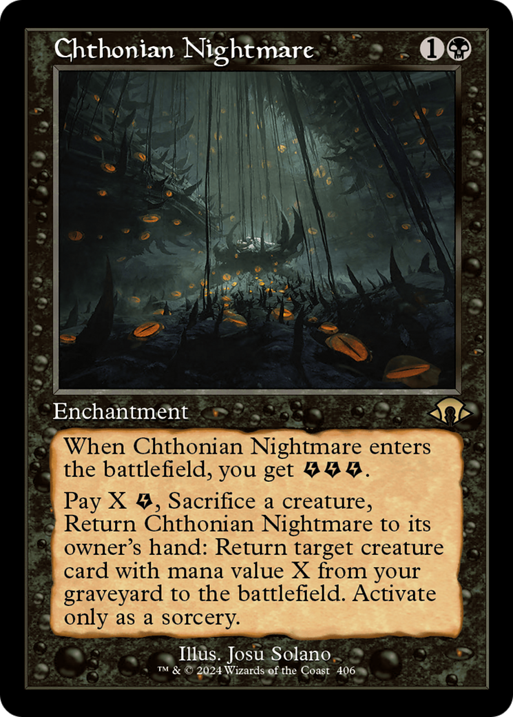 Chthonian Nightmare (Retro Frame) (MH3-406) - Modern Horizons 3 Foil - Poke-Collect