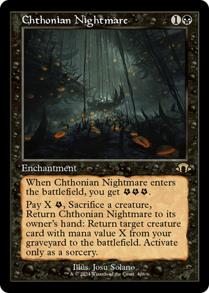 Chthonian Nightmare (Retro Frame) (MH3-406) - Modern Horizons 3 Foil - Poke-Collect