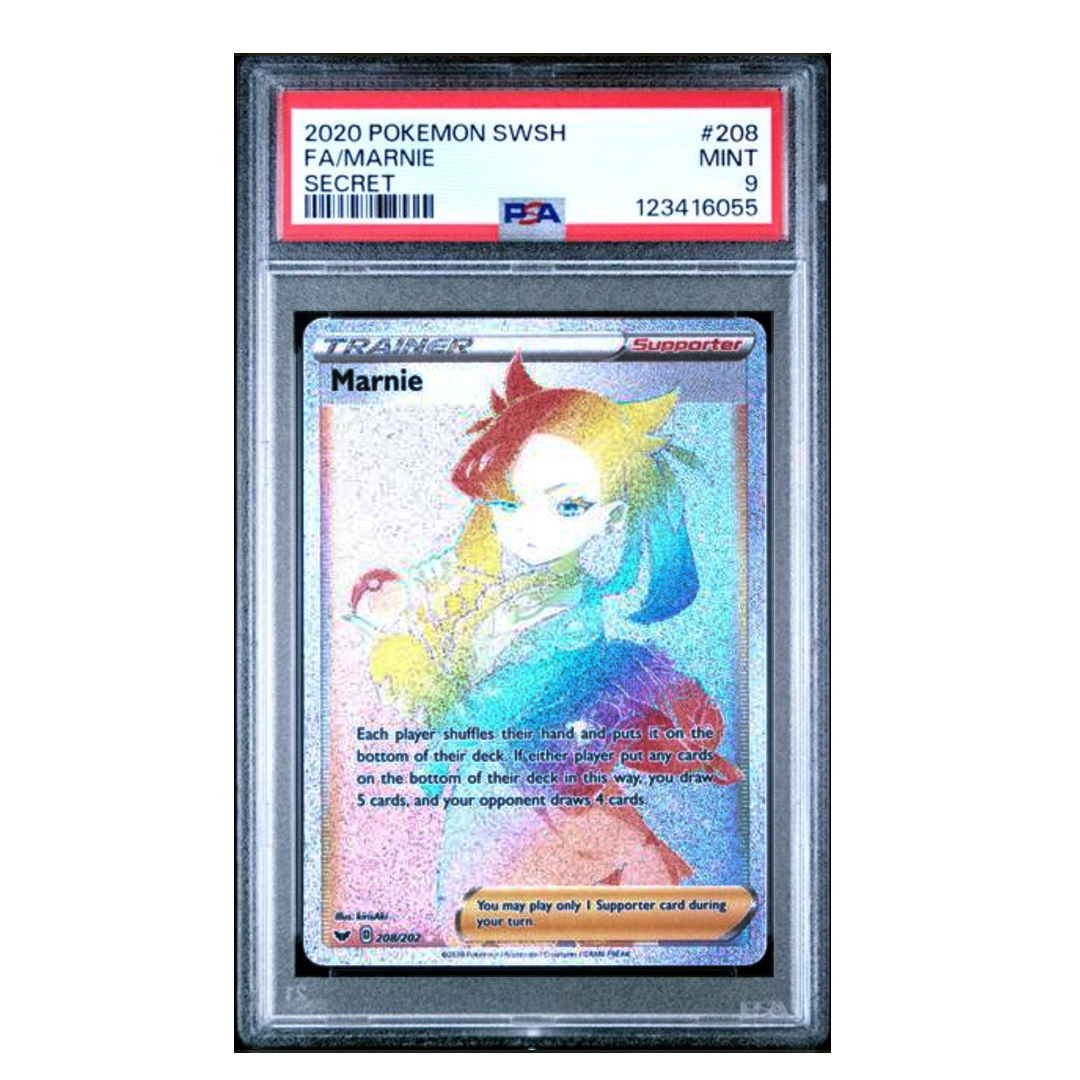Marnie FA Sword & Shield Base #208 PSA 9 - Poke-Collect