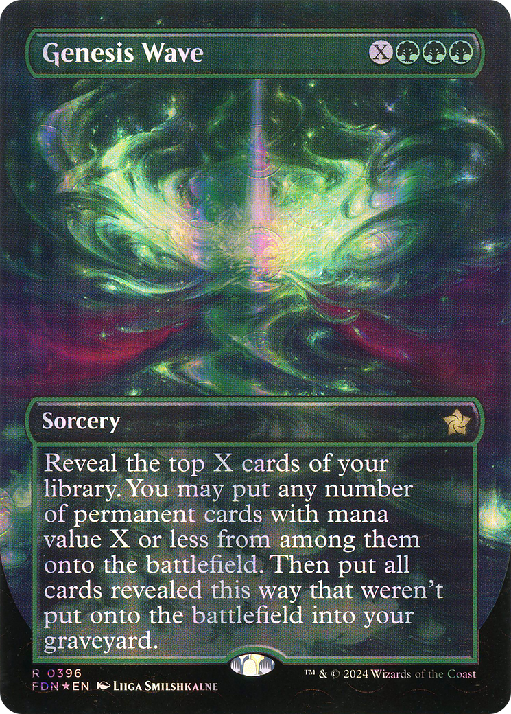 Genesis Wave (FDN-396) - Foundations (Borderless) Foil - Poke-Collect