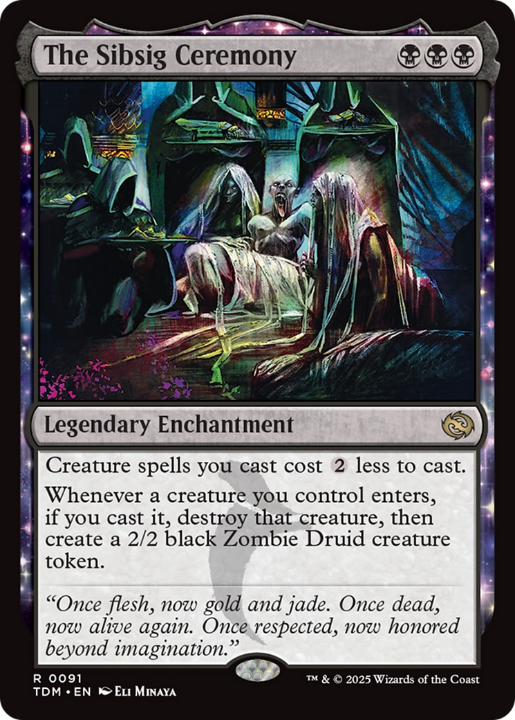 The Sibsig Ceremony (TDM-091) - Tarkir: Dragonstorm: (enchantment) Foil - Poke-Collect
