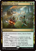 Hollowmurk Siege (TDM-192) - Tarkir: Dragonstorm: (enchantment) Foil - Poke-Collect