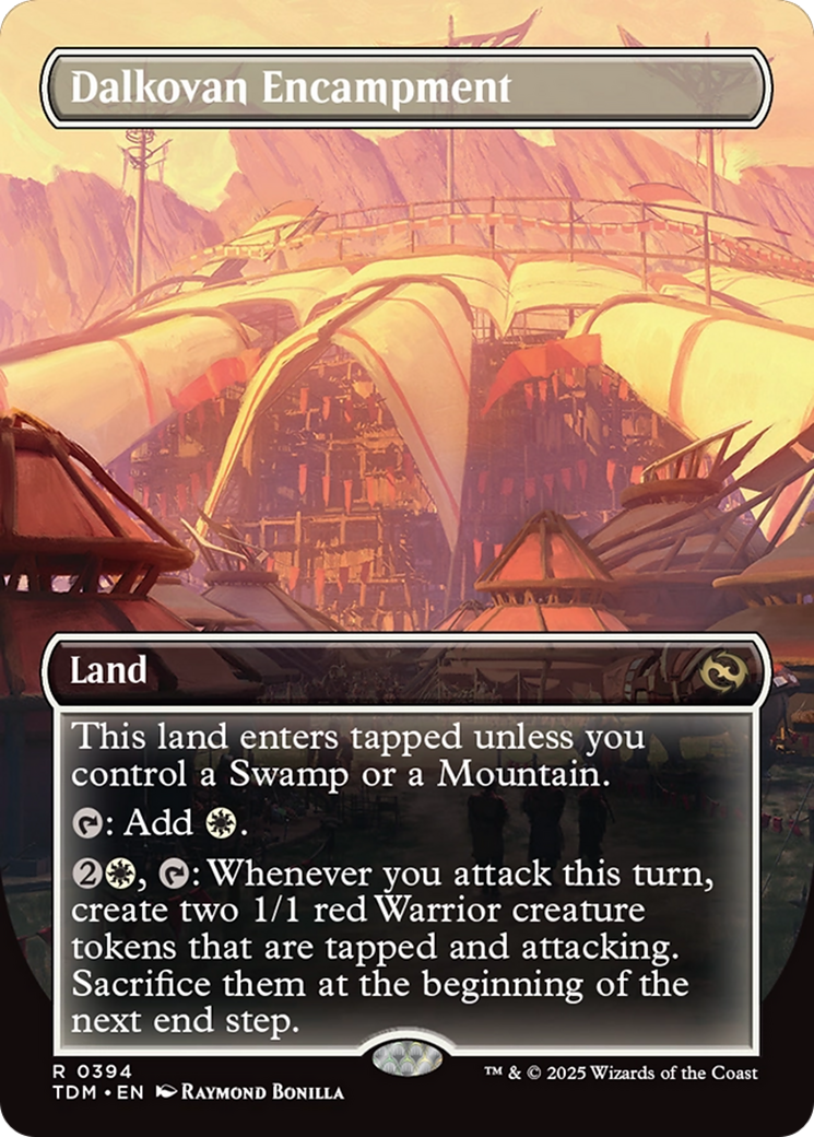 Dalkovan Encampment (TDM-394) - Tarkir: Dragonstorm (Borderless) Foil - Poke-Collect