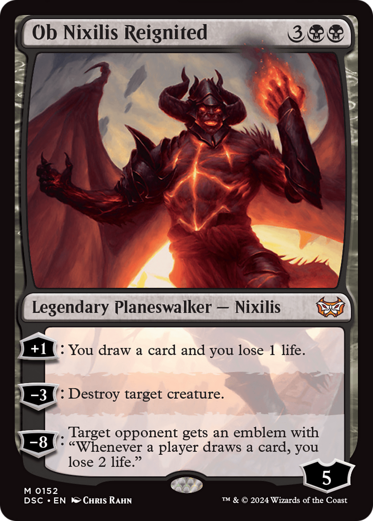 Ob Nixilis Reignited (DSC-152) - Duskmourn: House of Horror Commander - Poke-Collect