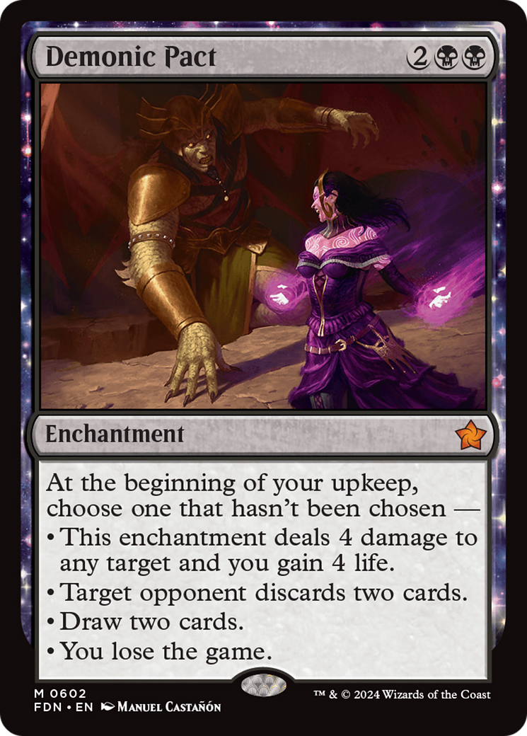 Demonic Pact (FDN-602) - Foundations: (enchantment) - Poke-Collect