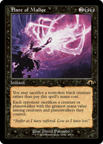 Flare of Malice (Retro Frame) (MH3-408) - Modern Horizons 3 - Poke-Collect