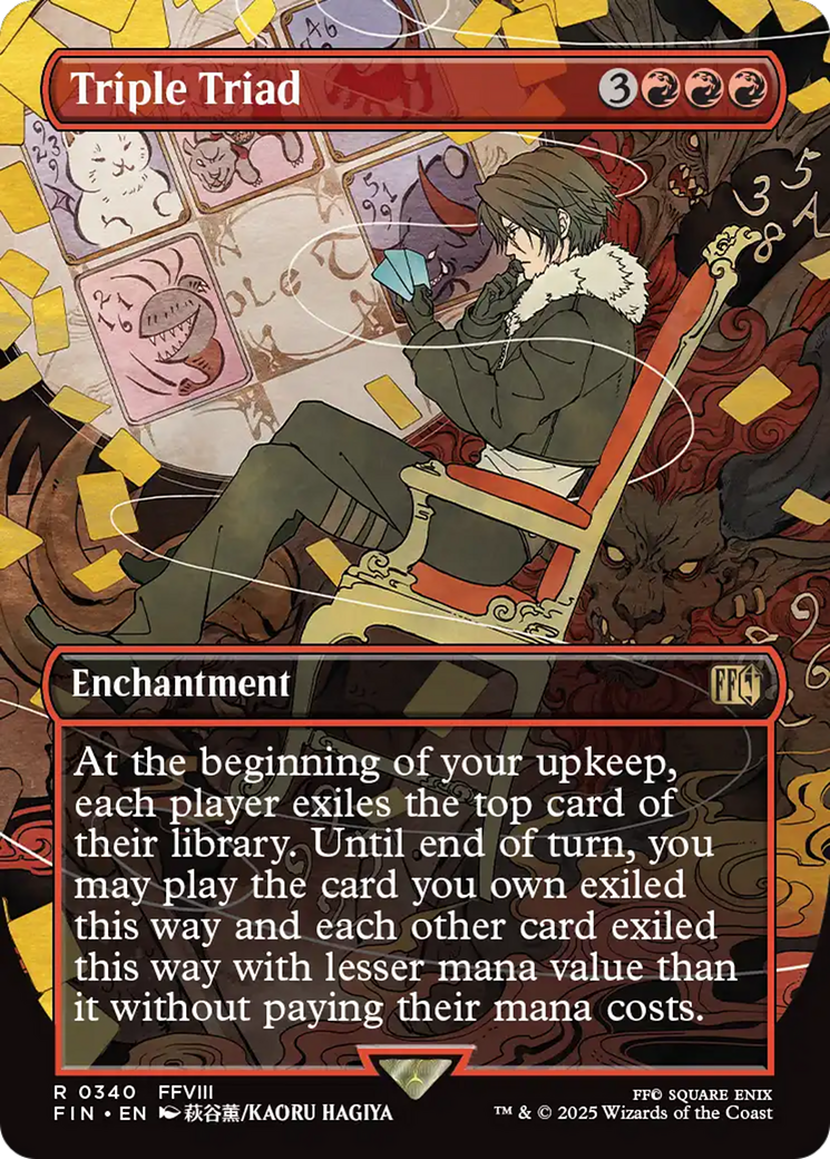 Triple Triad (FIN-340) - FINAL FANTASY: (enchantment) (Borderless) Foil - Poke-Collect