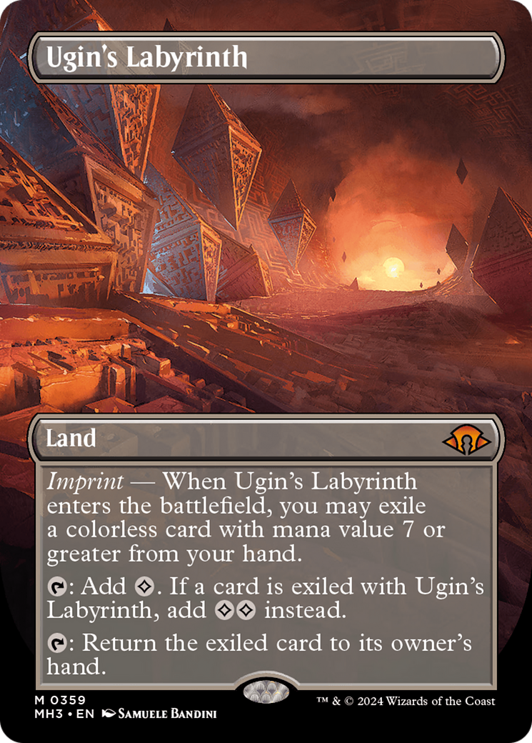 Ugin's Labyrinth (Borderless) (MH3-359) - Modern Horizons 3 (Borderless) Foil - Poke-Collect