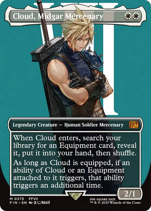 Cloud, Midgar Mercenary (FIN-375) - FINAL FANTASY (Borderless) Foil - Poke-Collect
