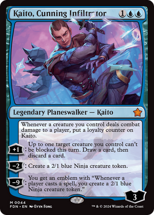 Kaito, Cunning Infiltrator (FDN-044) - Foundations Foil - Poke-Collect