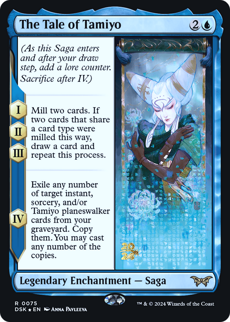 The Tale of Tamiyo (PRE-075) - Duskmourn: House of Horror Promos Foil - Poke-Collect