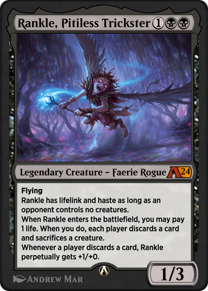 Rankle, Pitiless Trickster (YOTJ-011) - Alchemy: Outlaws of Thunder Junction - Poke-Collect