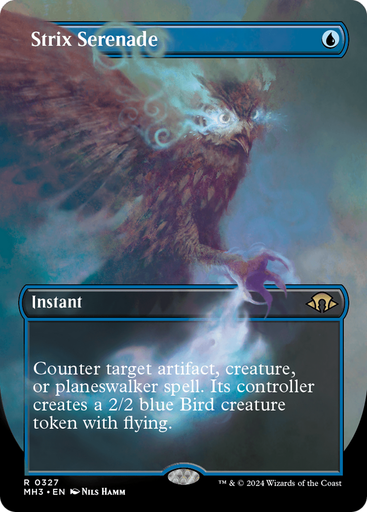 Strix Serenade (Borderless) (MH3-327) - Modern Horizons 3 (Borderless) Foil - Poke-Collect