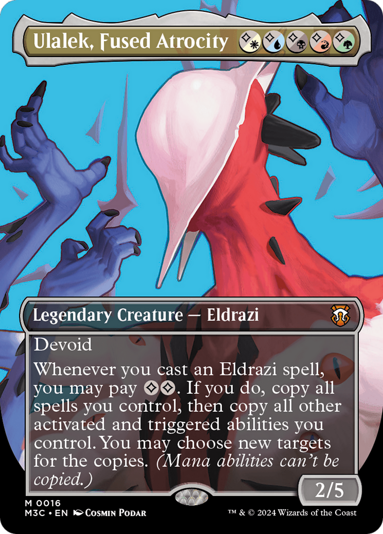 Ulalek, Fused Atrocity (M3C-016) - Modern Horizons 3 Commander (Borderless) Foil - Poke-Collect