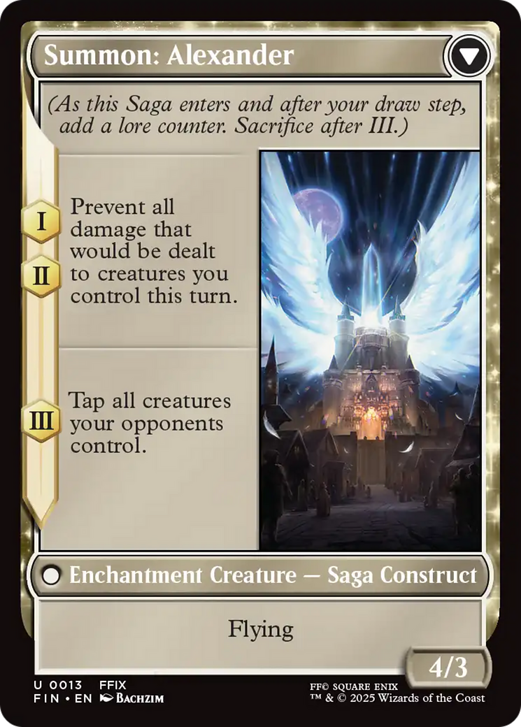 Crystal Fragments // Summon: Alexander (FIN-013) - FINAL FANTASY: (enchantment) - Poke-Collect