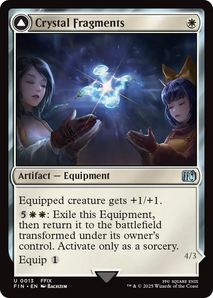 Crystal Fragments // Summon: Alexander (FIN-013) - FINAL FANTASY: (enchantment) Foil - Poke-Collect