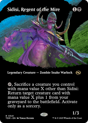 Sidisi, Regent of the Mire (TDM-341) - Tarkir: Dragonstorm: (Showcase) (Borderless) Foil - Poke-Collect