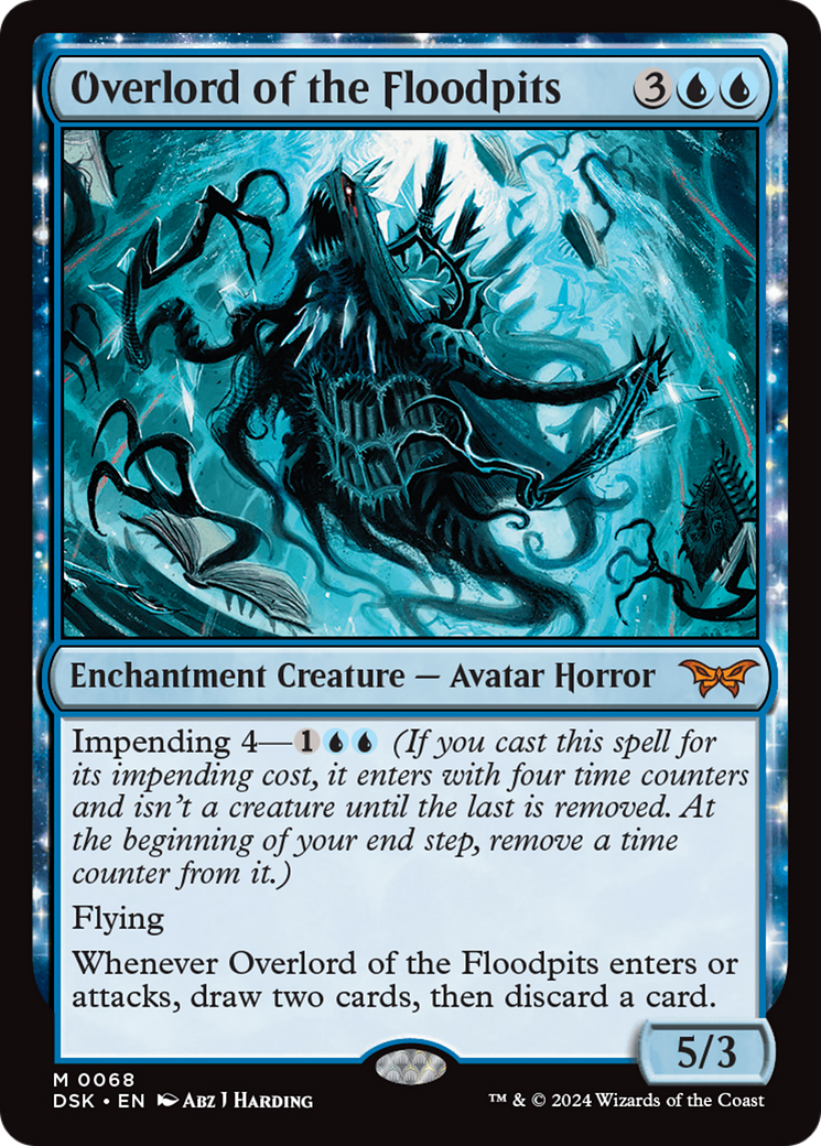 Overlord of the Floodpits (DSK-068) - Duskmourn: House of Horror: (enchantment) - Poke-Collect
