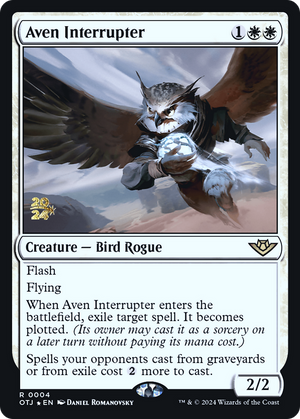 Aven Interrupter (PRE-004) - Outlaws of Thunder Junction Promos Foil - Poke-Collect