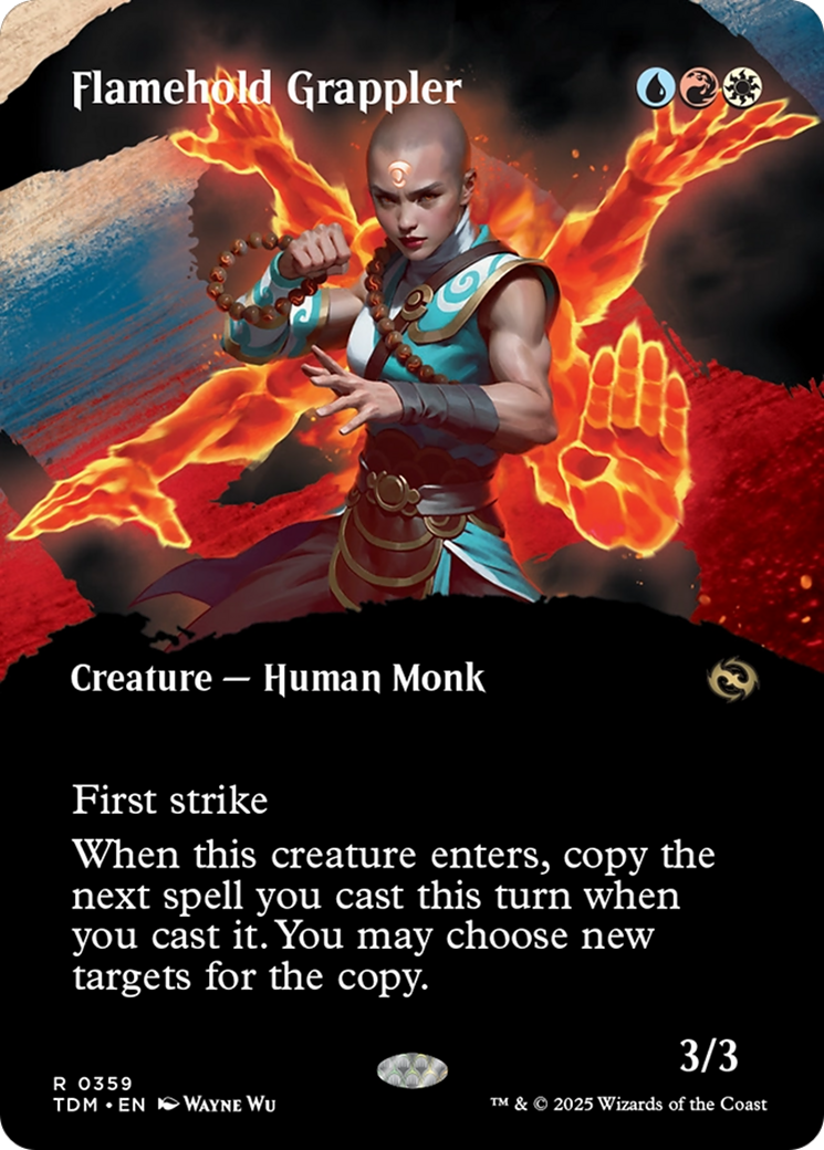 Flamehold Grappler (TDM-359) - Tarkir: Dragonstorm: (Showcase) (Borderless) Foil - Poke-Collect