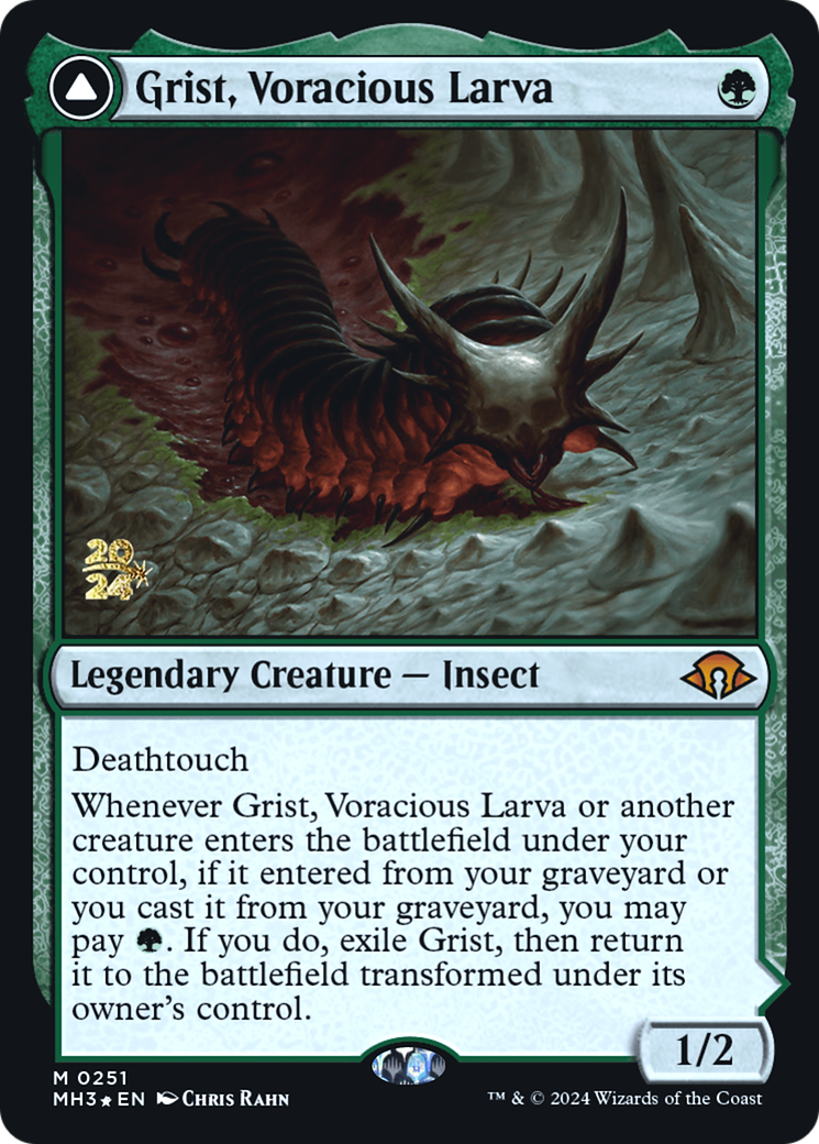 Grist, Voracious Larva // Grist, the Plague Swarm (PRE-251) - Modern Horizons 3 Promos Foil - Poke-Collect