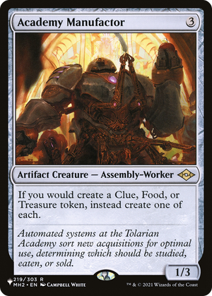 Academy Manufactor (LIST-219/303) - The List